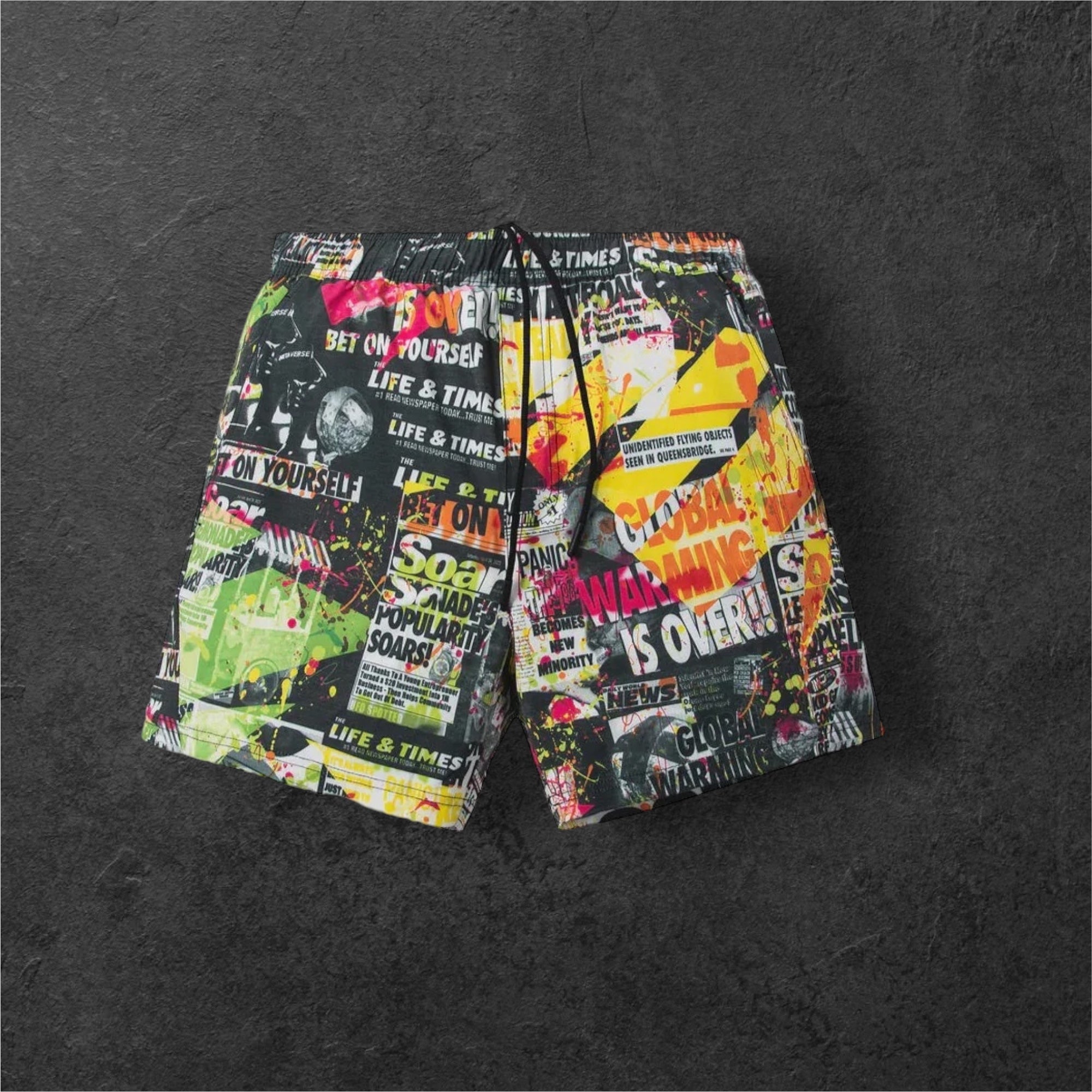 PAPER PLANES TABLOID PRINT SHORTS