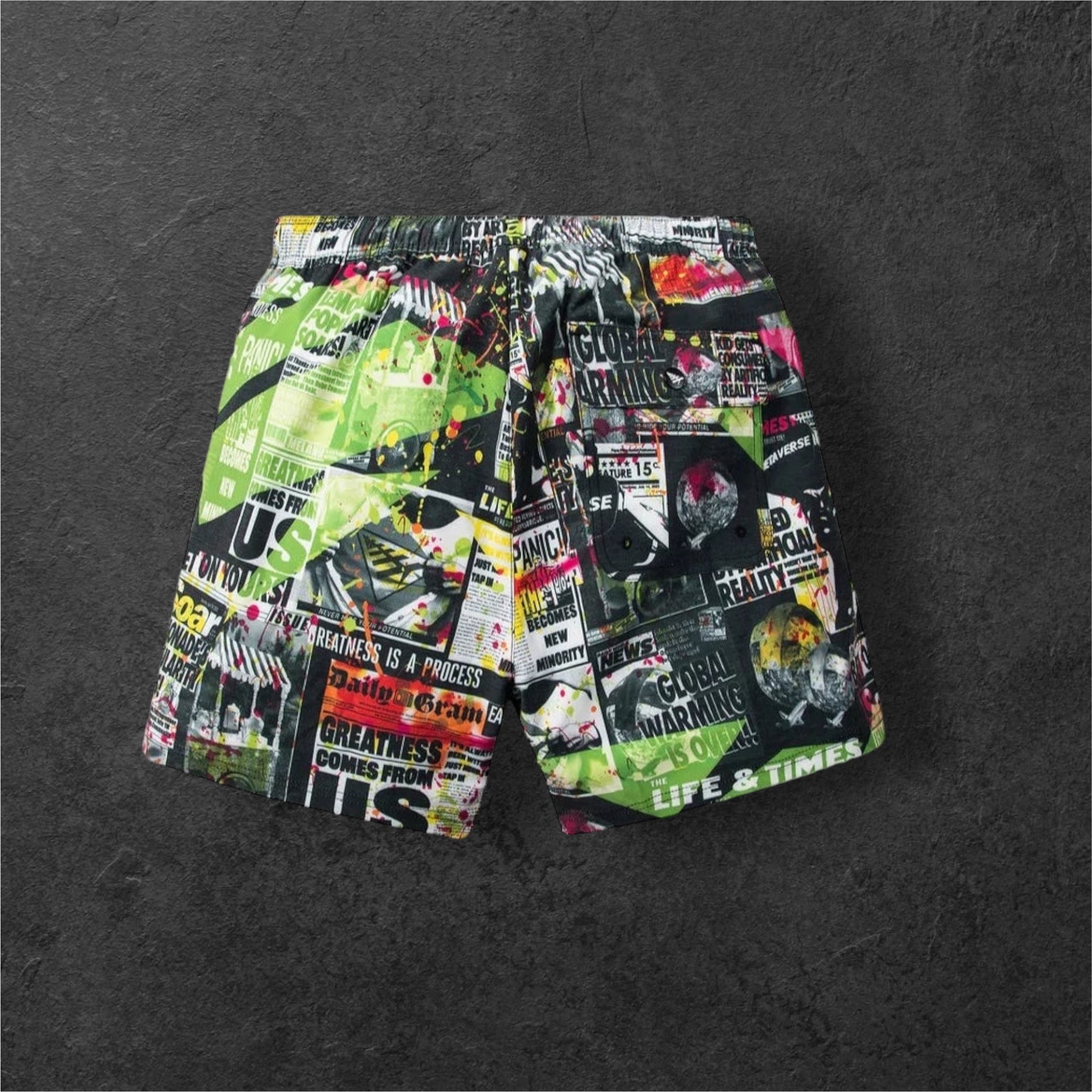 PAPER PLANES TABLOID PRINT SHORTS