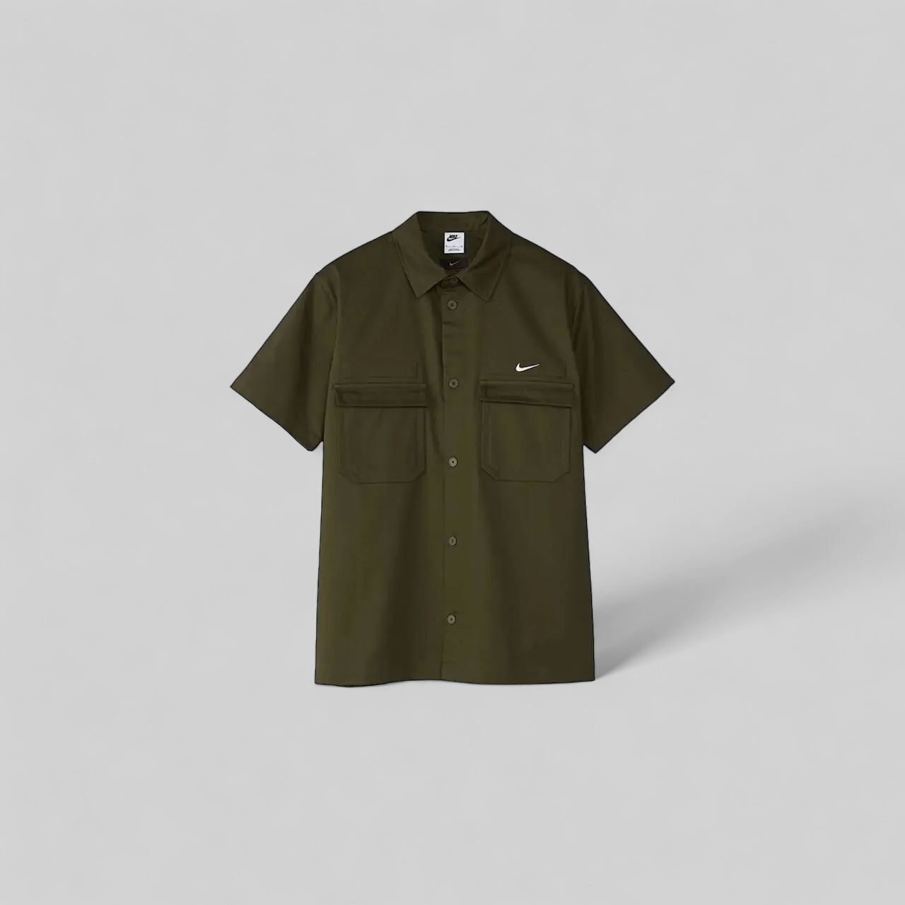 NIKE MILITARY SHORT SLEEVE BUTTON DOWN SHIRT "CARGO KHAKI"