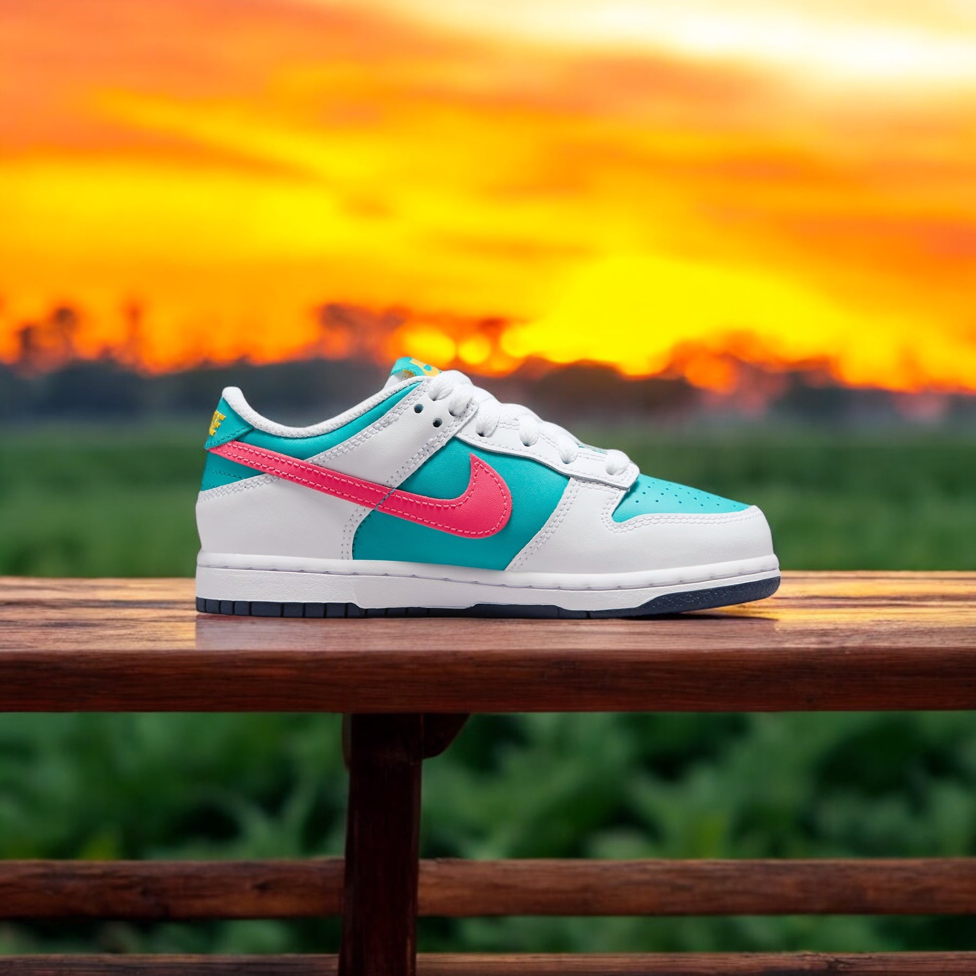 Nike Dunk Low Dusty Cactus Bleu tonnerre (GS)